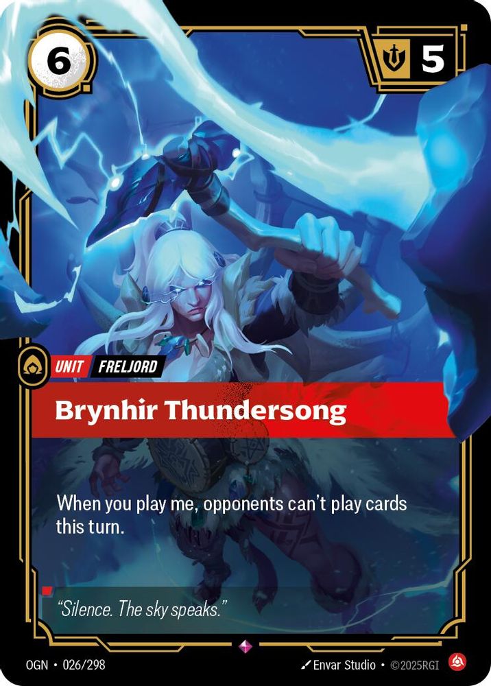 Brynhir Thundersong (026/298) - [Origins Foil] (Riftbound TCG)