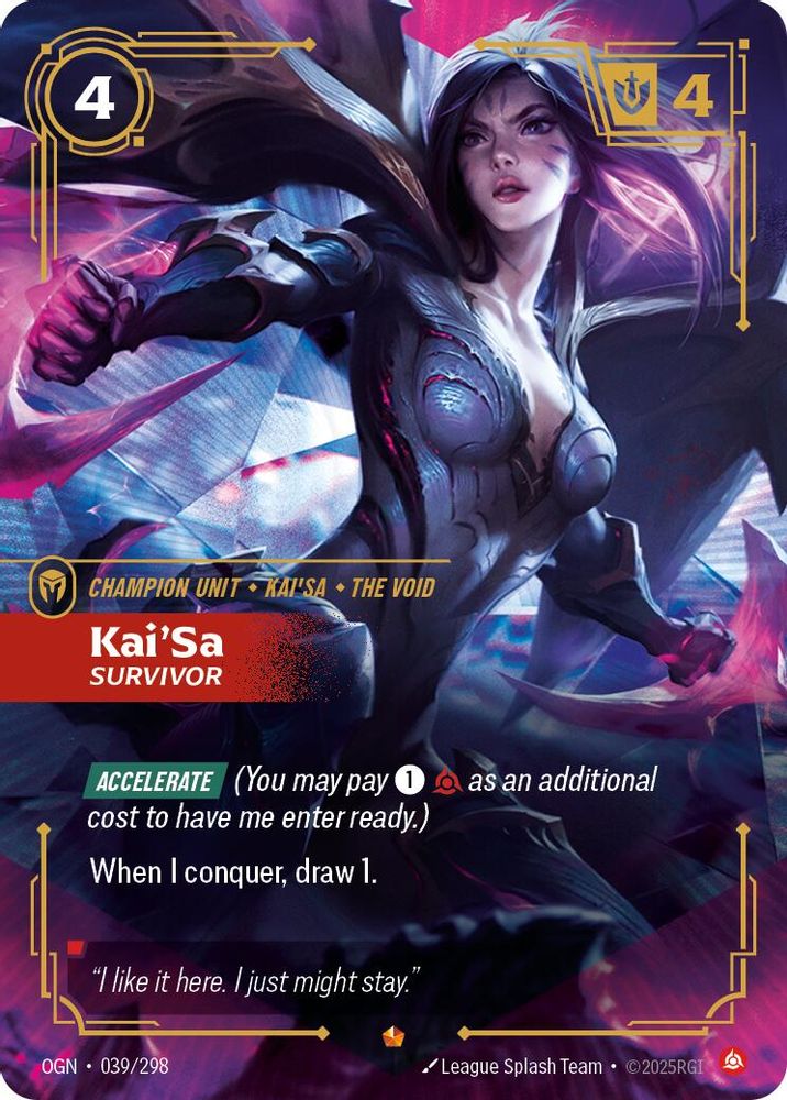 Kai'Sa - Survivor (039/298) - [Origins Foil] (Riftbound TCG)