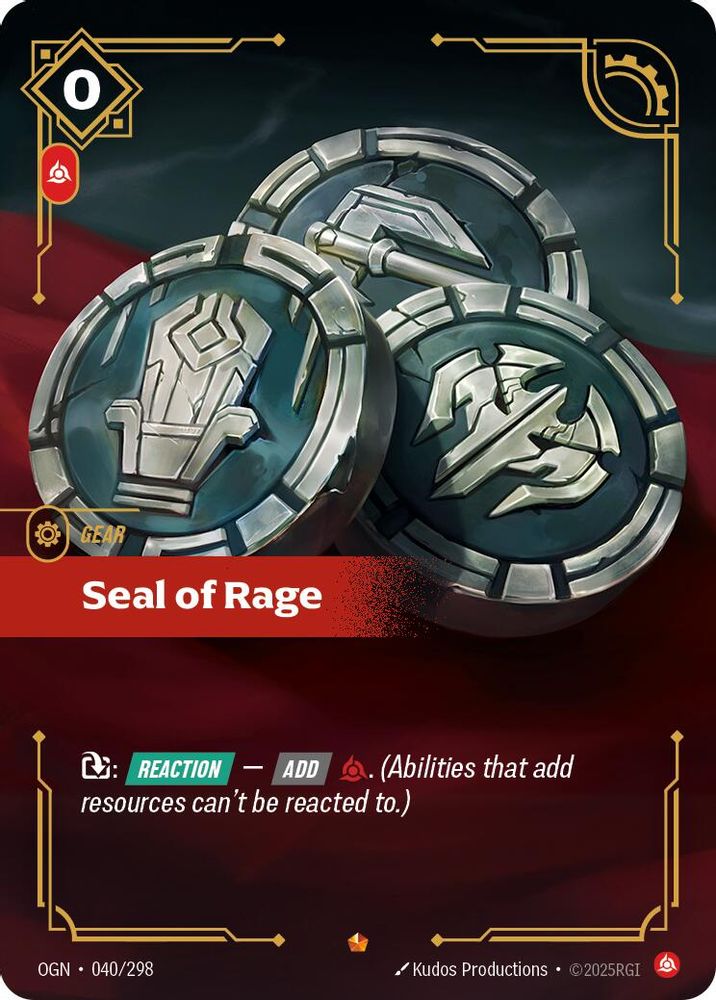 Seal of Rage (040/298) - [Origins Foil] (Riftbound TCG)
