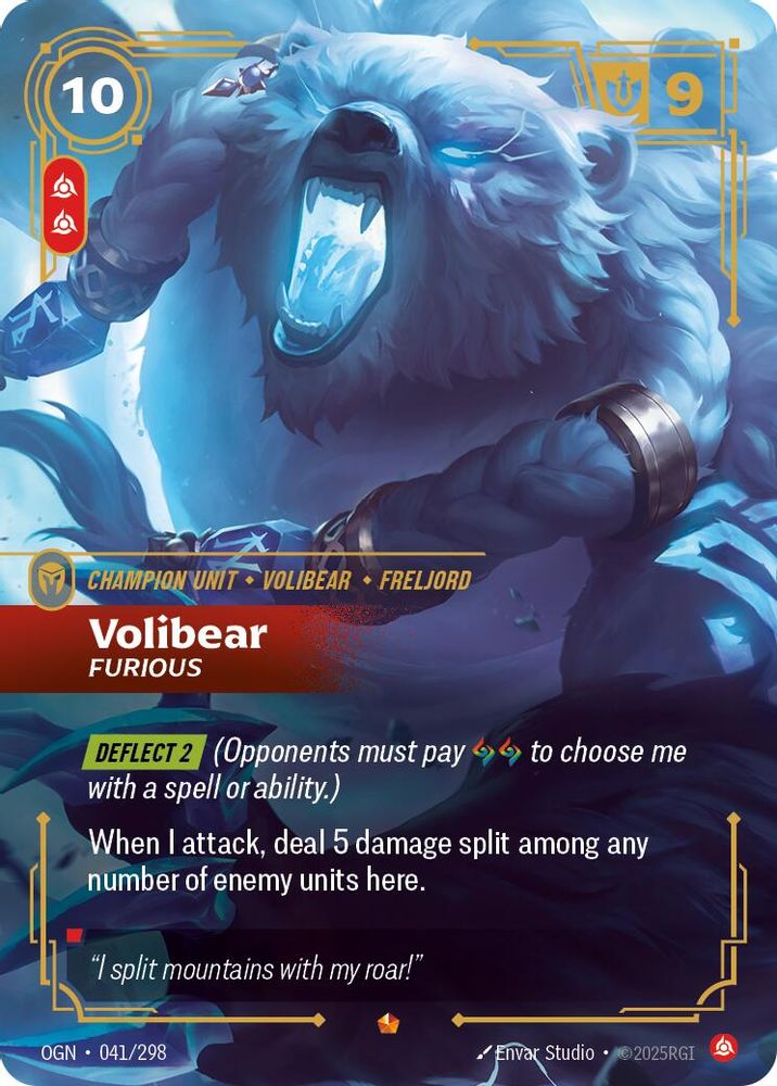 Volibear - Furious (041/298) - [Origins Foil] (Riftbound TCG)