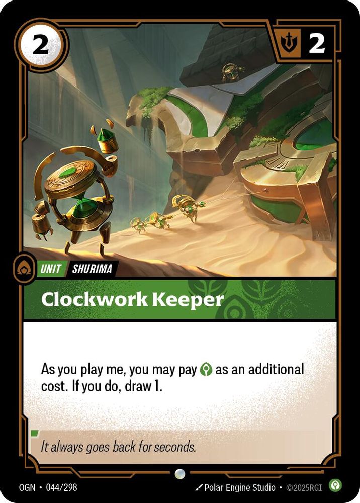 Clockwork Keeper (044/298) - [Origins Foil] (Riftbound TCG)