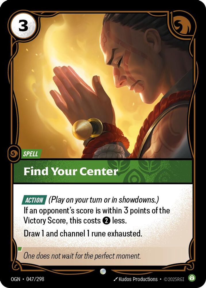 Find Your Center (047/298) - [Origins Foil] (Riftbound TCG)