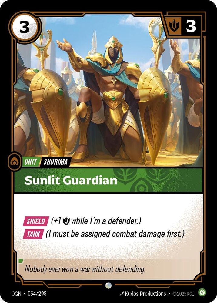 Sunlit Guardian (054/298) - [Origins Foil] (Riftbound TCG)
