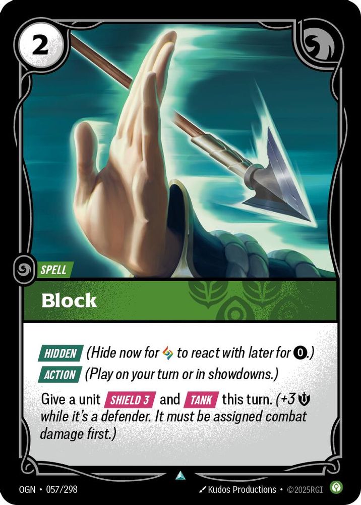 Block (057/298) - [Origins Foil] (Riftbound TCG)