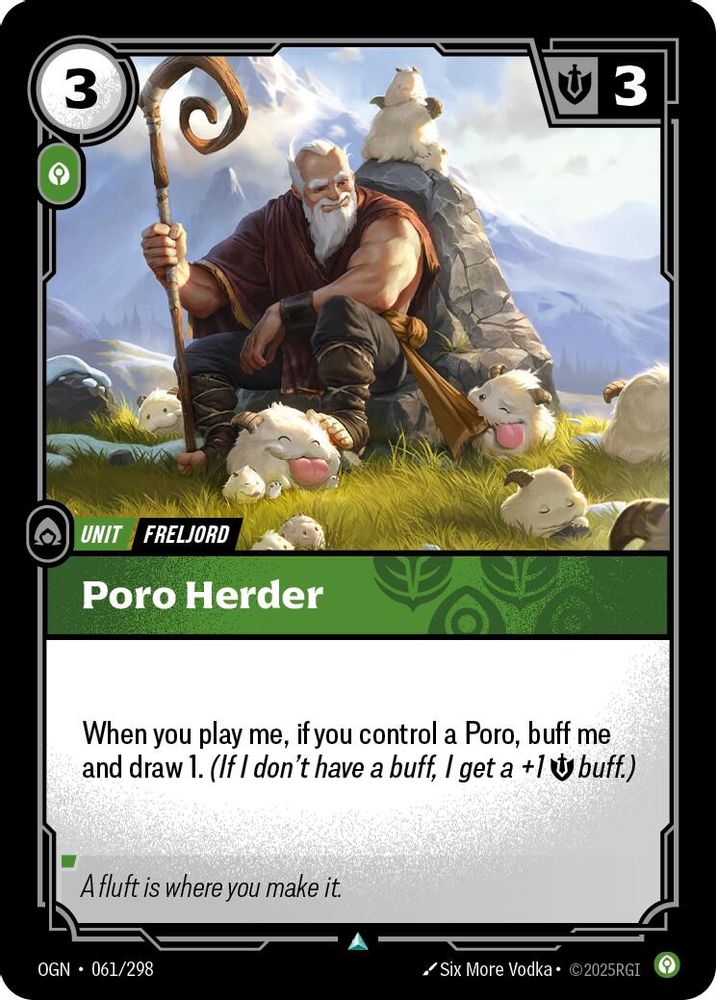 Poro Herder (061/298) - [Origins Foil] (Riftbound TCG)
