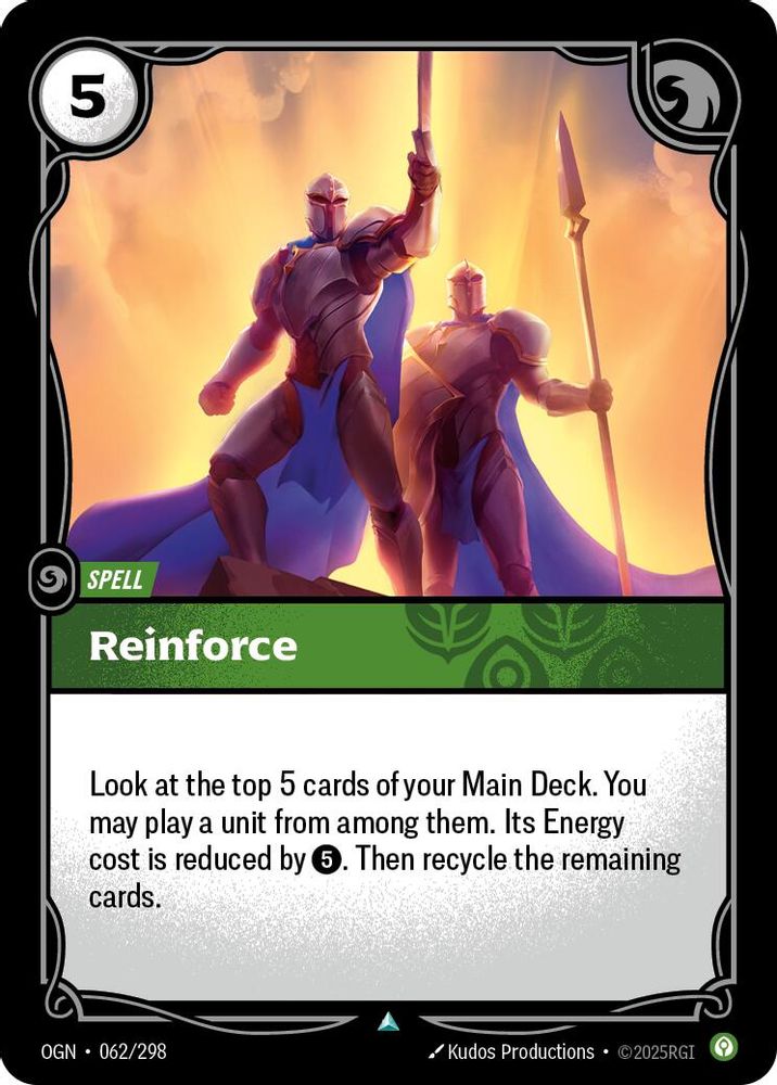 Reinforce (062/298) - [Origins Foil] (Riftbound TCG)