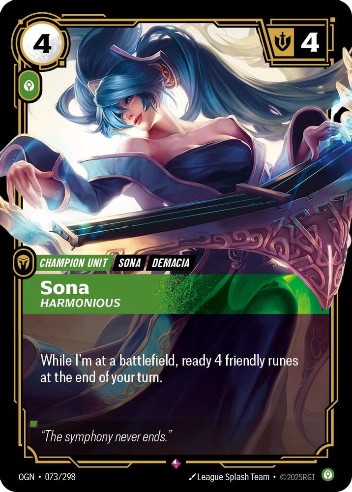 Sona - Harmonious (073/298) - [Origins Foil] (Riftbound TCG)