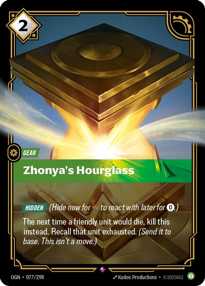 Zhonya's Hourglass (077/298) - [Origins Foil] (Riftbound TCG)