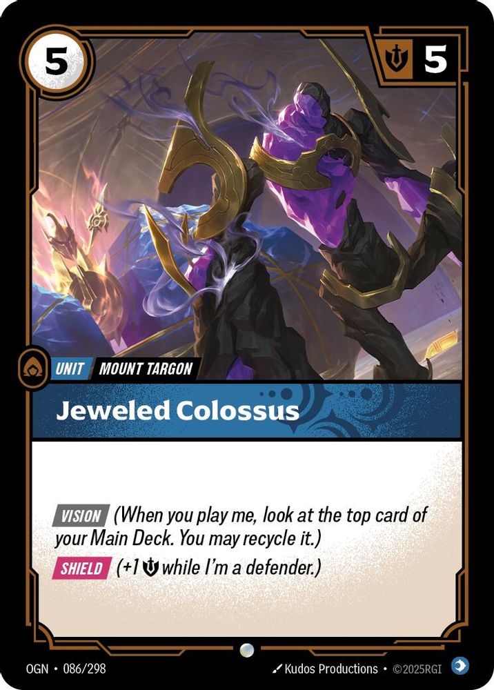 Jeweled Colossus (086/298) - [Origins Foil] (Riftbound TCG)