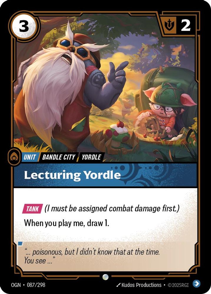 Lecturing Yordle (087/298) - [Origins Foil] (Riftbound TCG)