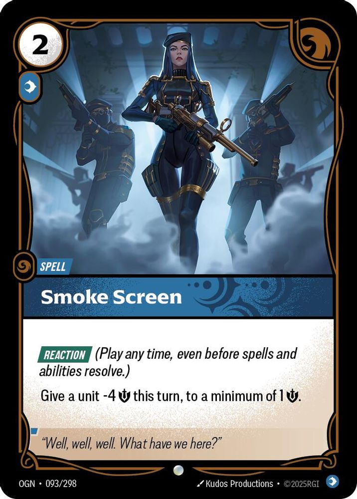 Smoke Screen (093/298) - [Origins Foil] (Riftbound TCG)