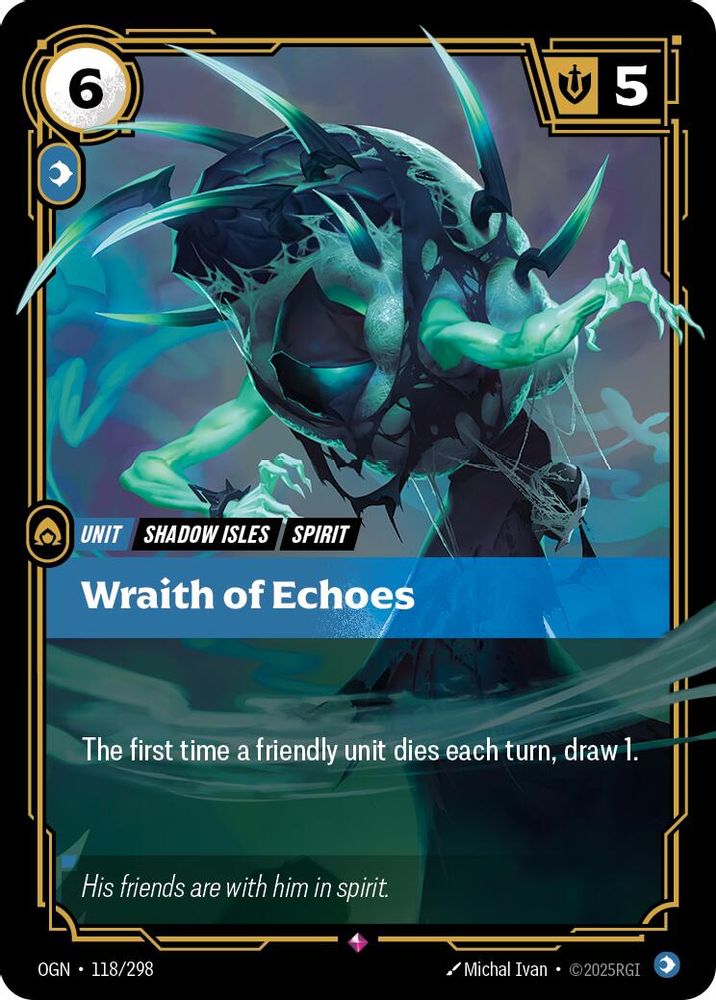Wraith of Echoes (118/298) - [Origins Foil] (Riftbound TCG)