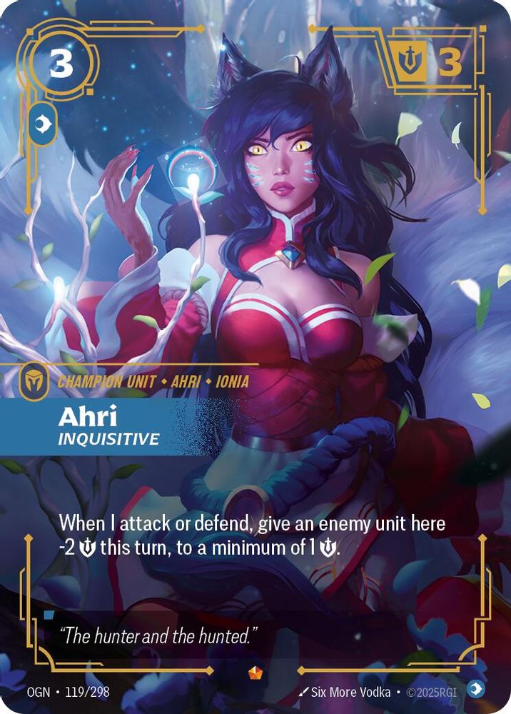 Ahri - Inquisitive (119/298) - [Origins Foil] (Riftbound TCG)