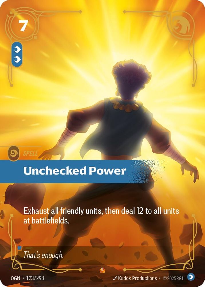 Unchecked Power (123/298) - [Origins Foil] (Riftbound TCG)