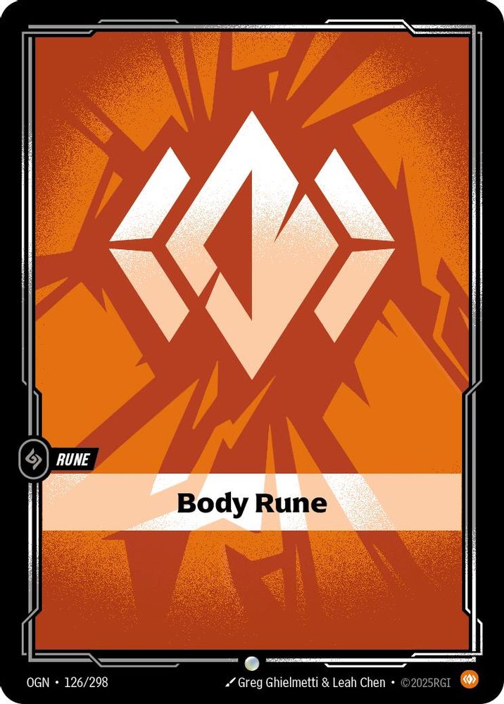 Body Rune (126/298) - [Origins Foil] (Riftbound TCG)