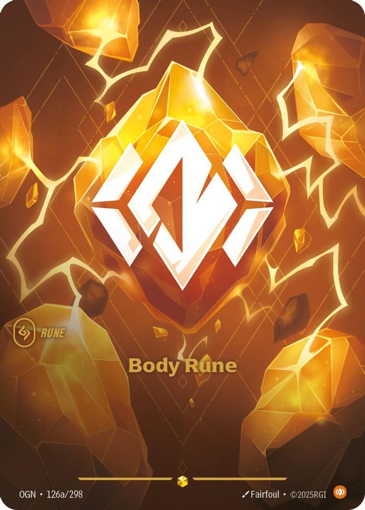 Body Rune (Alternate Art) (126a/298) - [Origins Foil] (Riftbound TCG)