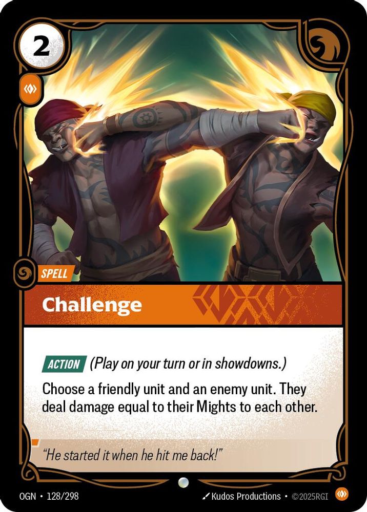 Challenge (128/298) - [Origins Foil] (Riftbound TCG)