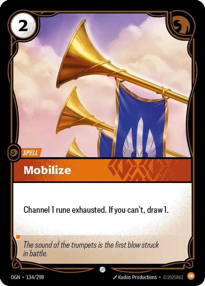 Mobilize (134/298) - [Origins Foil] (Riftbound TCG)