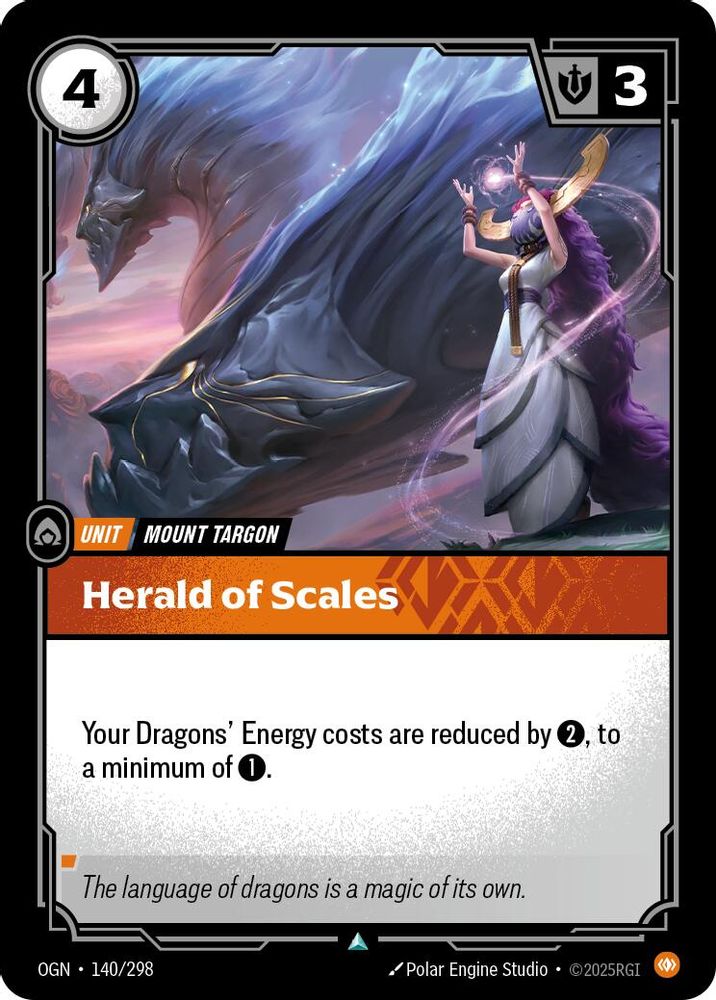 Herald of Scales (140/298) - [Origins Foil] (Riftbound TCG)