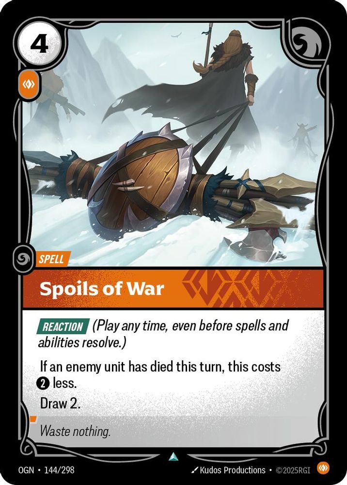 Spoils of War (144/298) - [Origins Foil] (Riftbound TCG)