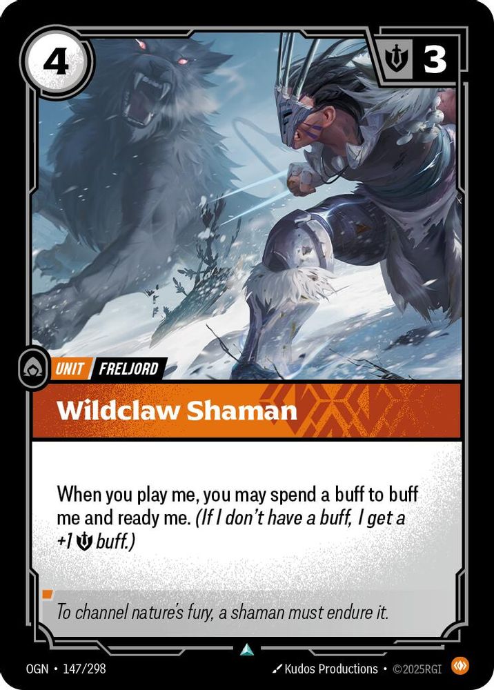 Wildclaw Shaman (147/298) - [Origins Foil] (Riftbound TCG)