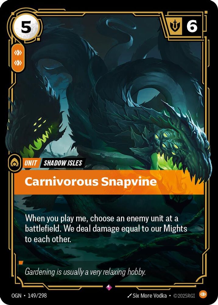 Carnivorous Snapvine (149/298) - [Origins Foil] (Riftbound TCG)