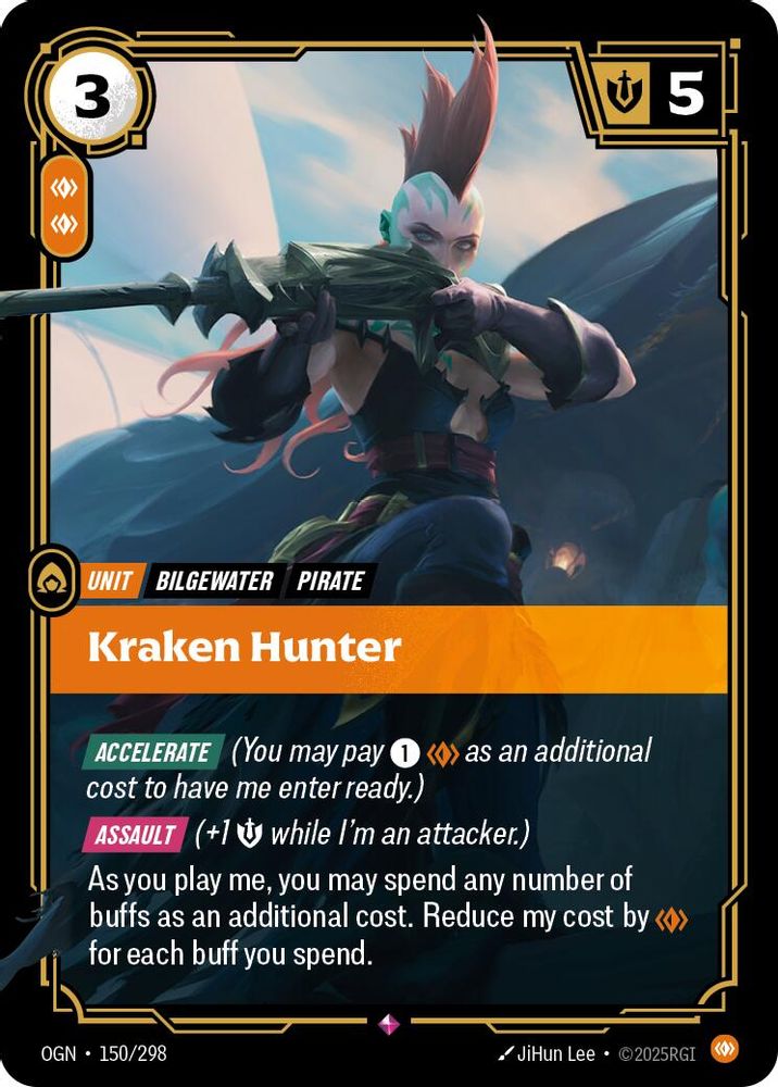 Kraken Hunter (150/298) - [Origins Foil] (Riftbound TCG)