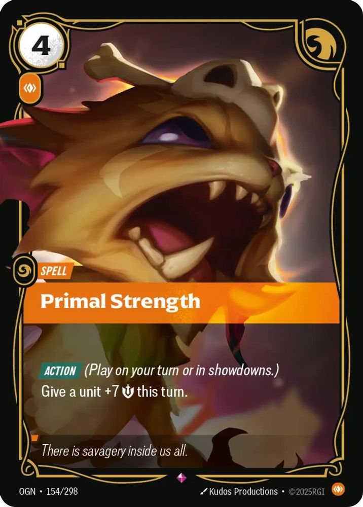Primal Strength (154/298) - [Origins Foil] (Riftbound TCG)