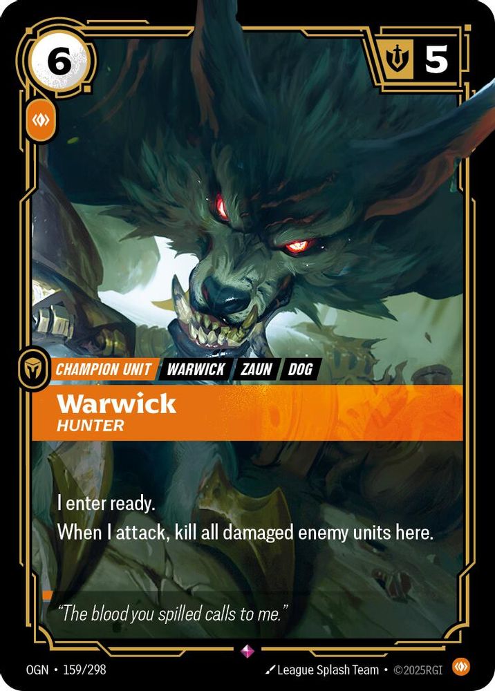 Warwick - Hunter (159/298) - [Origins Foil] (Riftbound TCG)