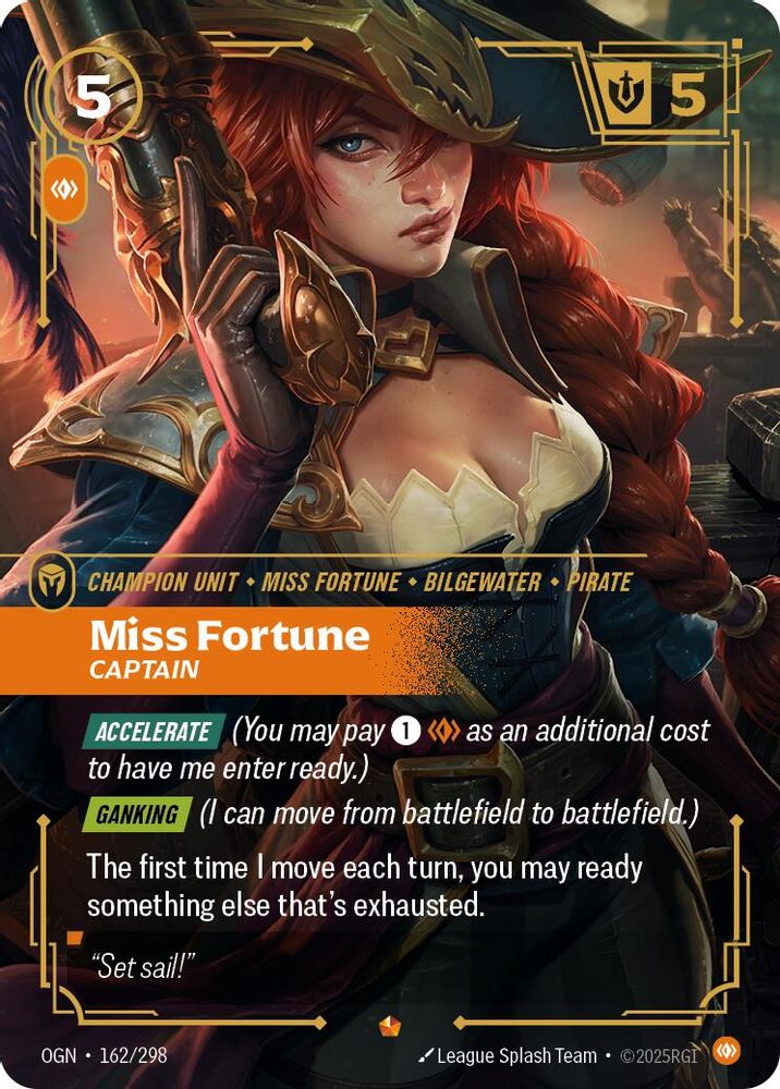 Miss Fortune - Captain (162/298) - [Origins Foil] (Riftbound TCG)