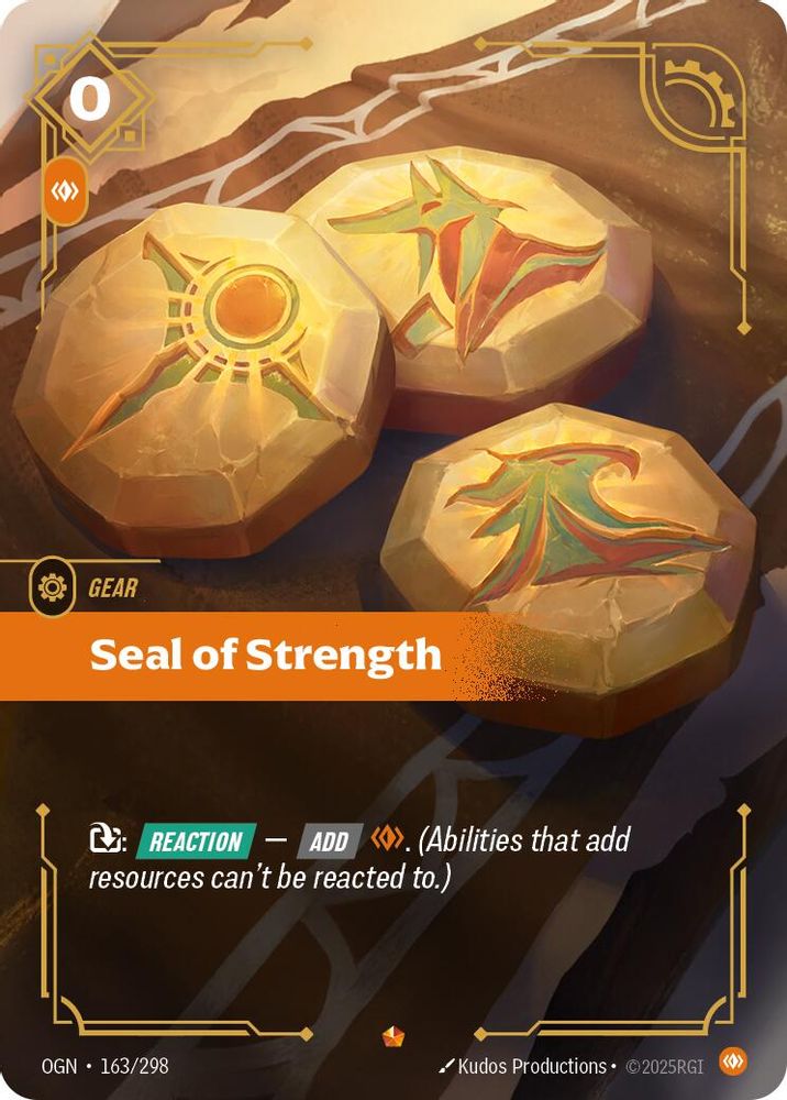 Seal of Strength (163/298) - [Origins Foil] (Riftbound TCG)