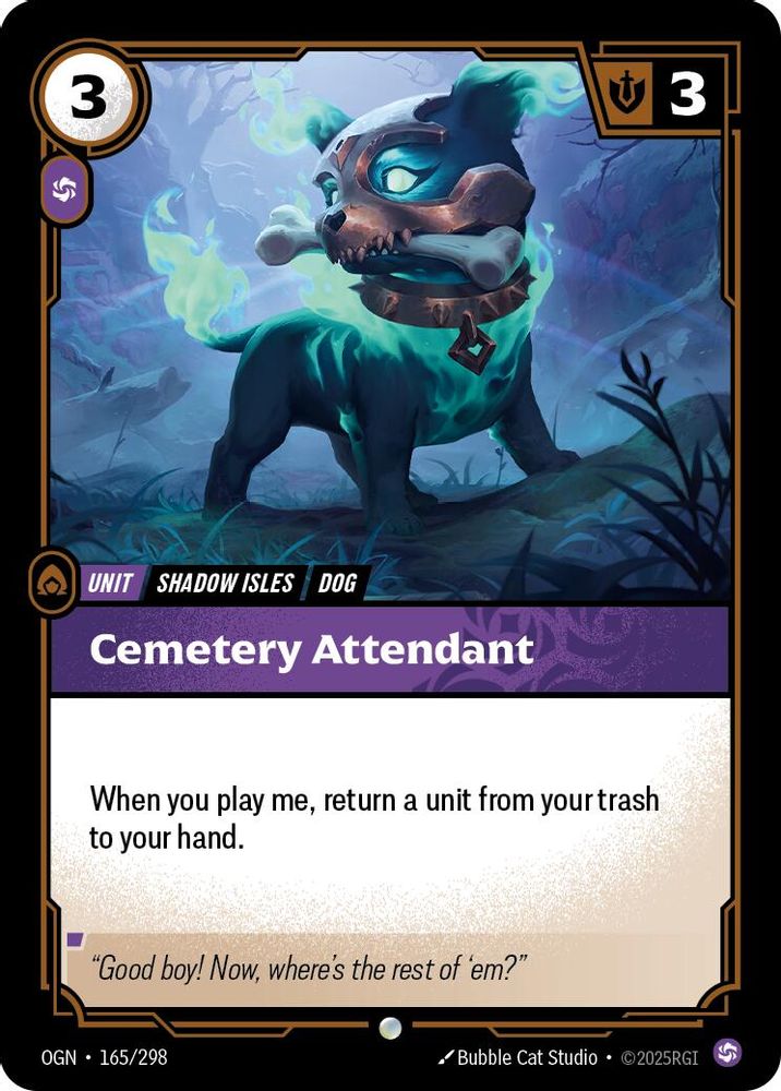 Cemetery Attendant (165/298) - [Origins Foil] (Riftbound TCG)