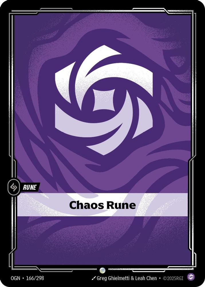 Chaos Rune (166/298) - [Origins Foil] (Riftbound TCG)