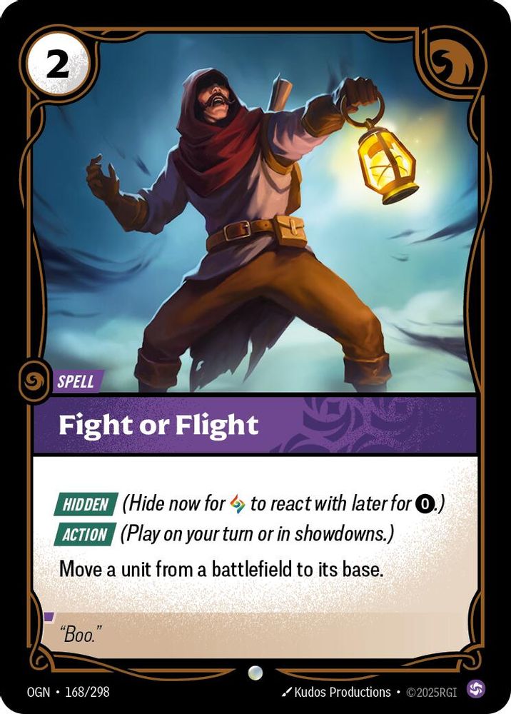 Fight or Flight (168/298) - [Origins Foil] (Riftbound TCG)