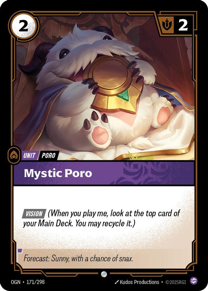 Mystic Poro (171/298) - [Origins Foil] (Riftbound TCG)