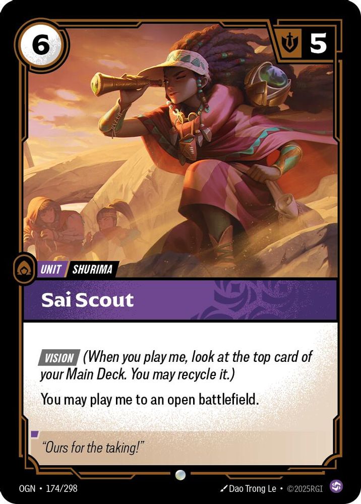 Sai Scout (174/298) - [Origins Foil] (Riftbound TCG)