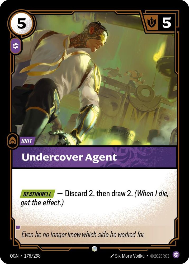 Undercover Agent (178/298) - [Origins Foil] (Riftbound TCG)