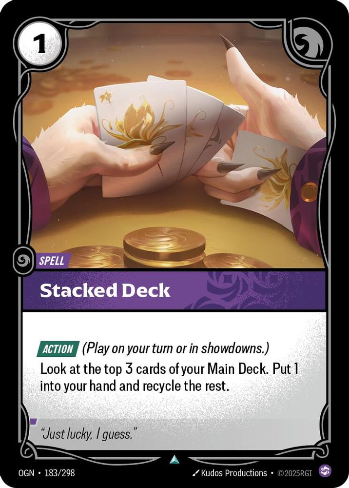 Stacked Deck (183/298) - [Origins Foil] (Riftbound TCG)