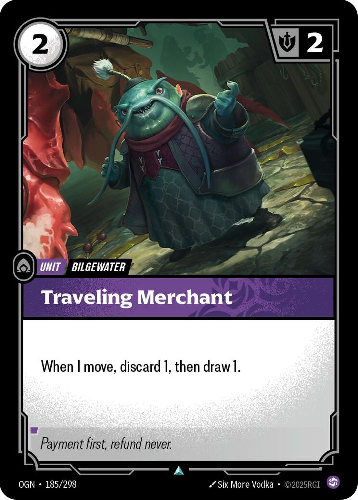 Traveling Merchant (185/298) - [Origins Foil] (Riftbound TCG)