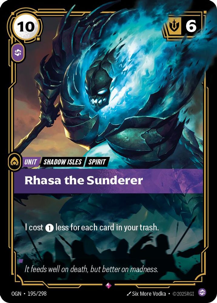 Rhasa the Sunderer (195/298) - [Origins Foil] (Riftbound TCG)