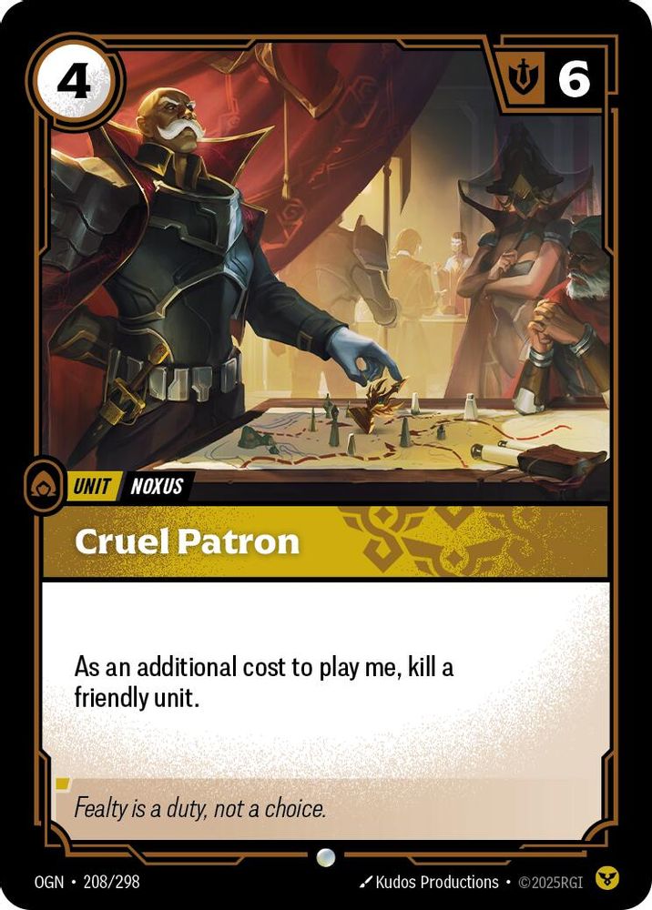 Cruel Patron (208/298) - [Origins Foil] (Riftbound TCG)