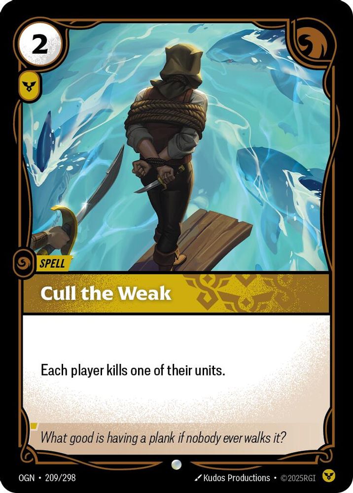 Cull the Weak (209/298) - [Origins Foil] (Riftbound TCG)