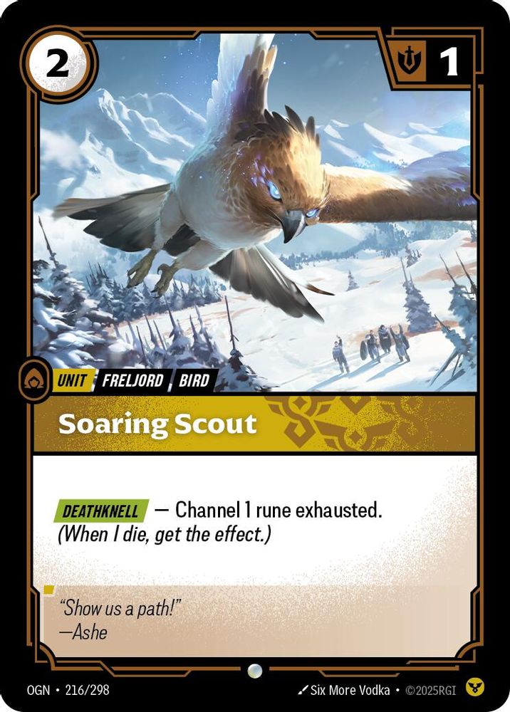 Soaring Scout (216/298) - [Origins Foil] (Riftbound TCG)