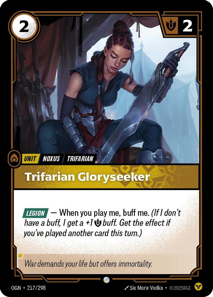 Trifarian Gloryseeker (217/298) - [Origins Foil] (Riftbound TCG)