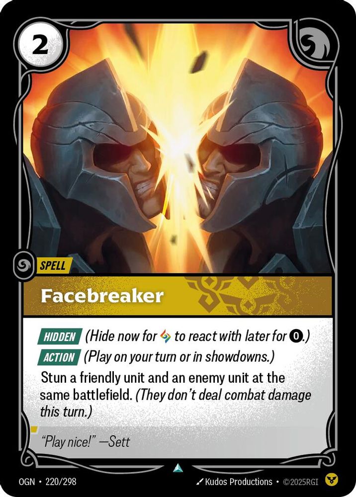 Facebreaker (220/298) - [Origins Foil] (Riftbound TCG)
