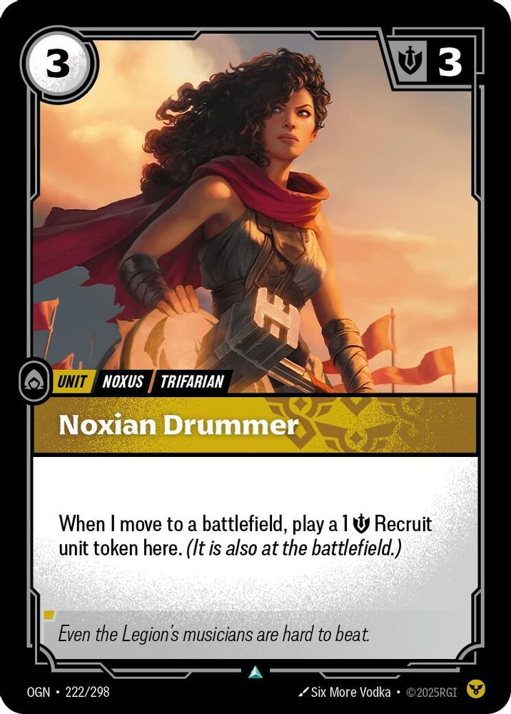 Noxian Drummer (222/298) - [Origins Foil] (Riftbound TCG)