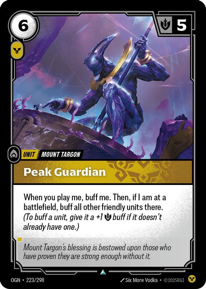 Peak Guardian (223/298) - [Origins Foil] (Riftbound TCG)