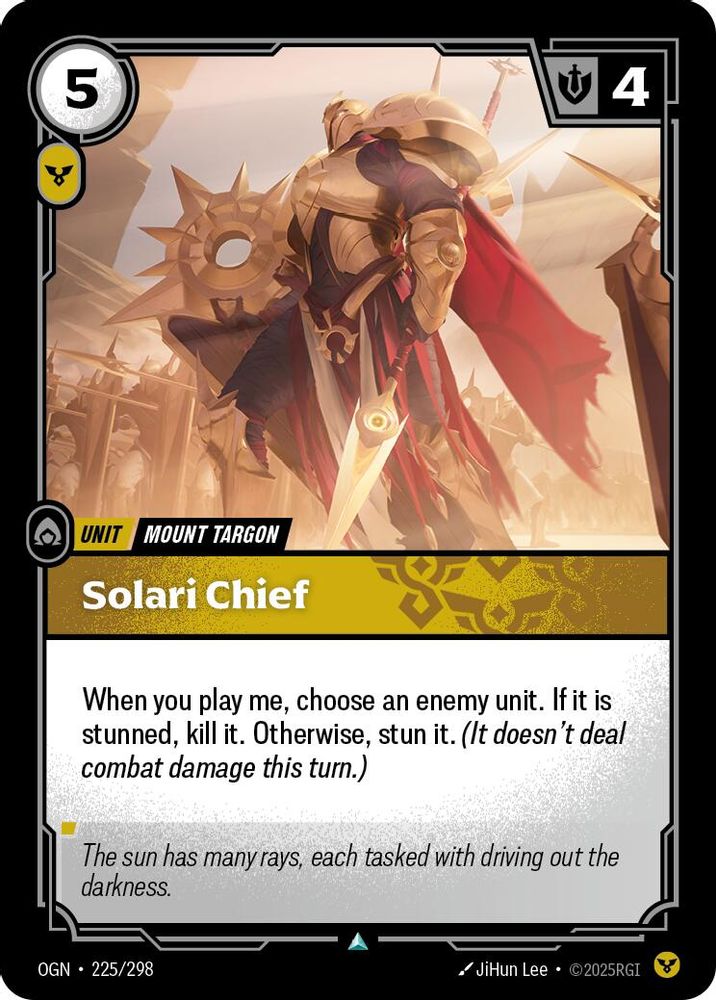 Solari Chief (225/298) - [Origins Foil] (Riftbound TCG)