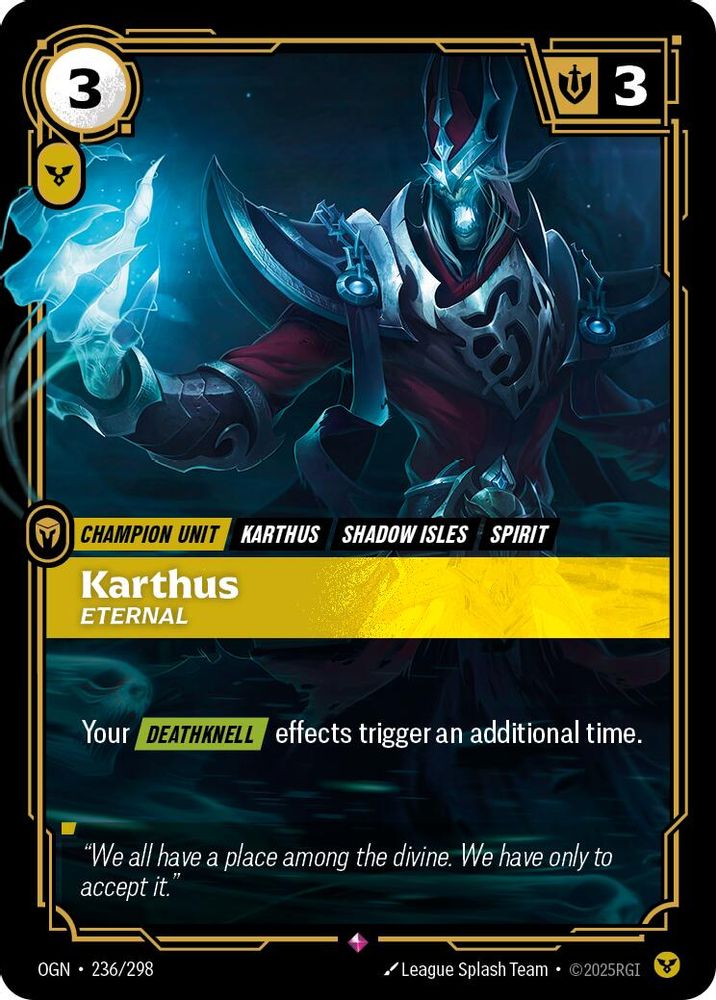 Karthus - Eternal (236/298) - [Origins Foil] (Riftbound TCG)