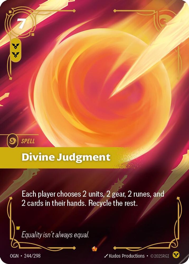 Divine Judgment (244/298) - [Origins Foil] (Riftbound TCG)